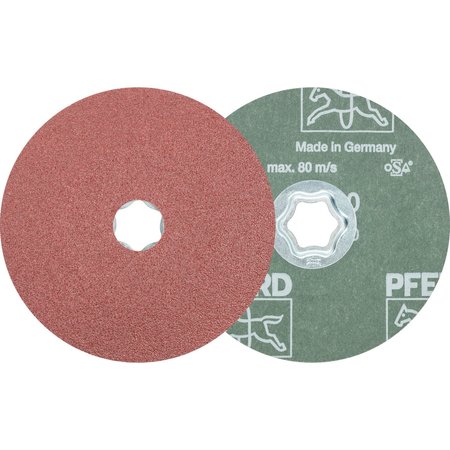 PFERD COMBICLICK® Fiber Disc, 5" Dia. - Aluminum Oxide A, 60 Grit 40102